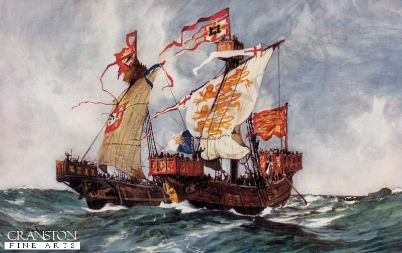 The First Battle of Our First Queen 1225 by Charles Dixon.
