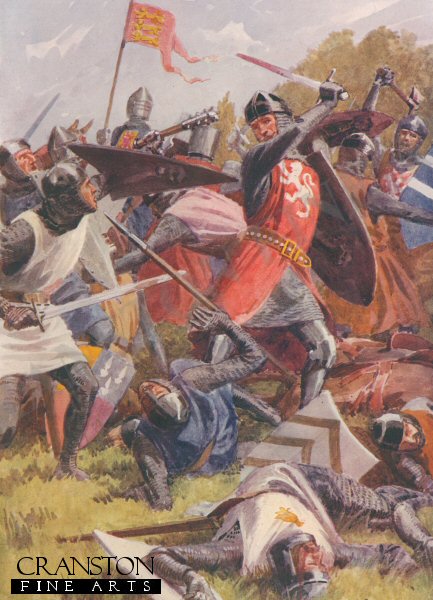 The Battle of Evesham, August 4th 1265 by William Barnes Wollen. (PC)