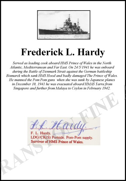 Clipped Signature - Frederick Hardy