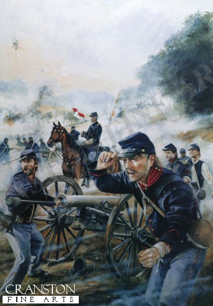 Union Artillery at the Battle of Malvern Hill., July 1862 by Chris Collingwood. (PC)