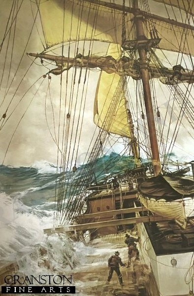 The Rising Wind by Montague Dawson. - Naval Art