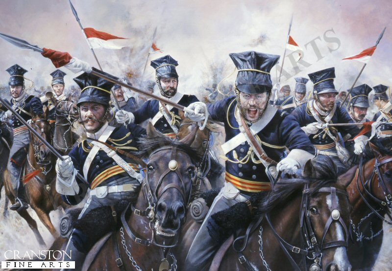 Stormd at with Shot and Shell, 17th Light Dragoons (Lancers) Oct 25 1854 at Balaclava by Chris Collingwood. (PC) Stormd at with Shot and Shell, 17th Light Dragoons (Lancers) Oct 25 1854 at Balaclava by Chris Collingwood. (PC)