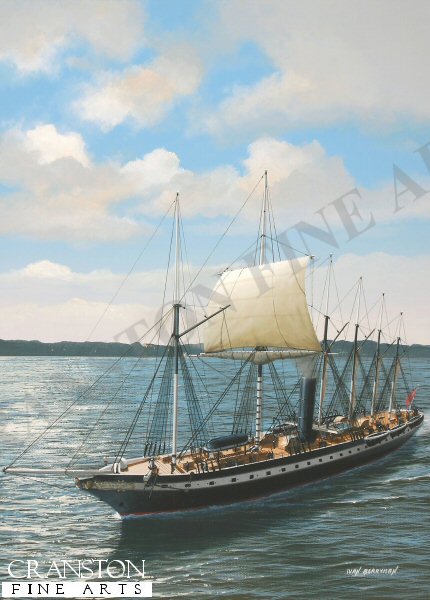 SS Great Britain Off Cowes by Ivan Berryman. (PC)