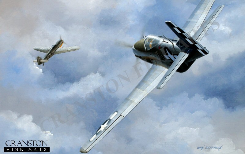 Tribute to Hubert 'Hub' Zemke by Ivan Berryman. (B)