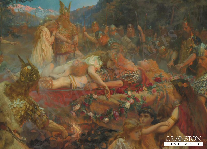 Death of a Viking Warrior by Charles Ernest Butler (PC) 