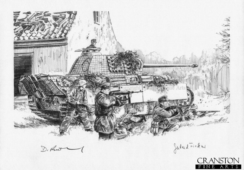 Holding Hosszupaly, Hungary, 17th October 1944 by David Pentland. (P)