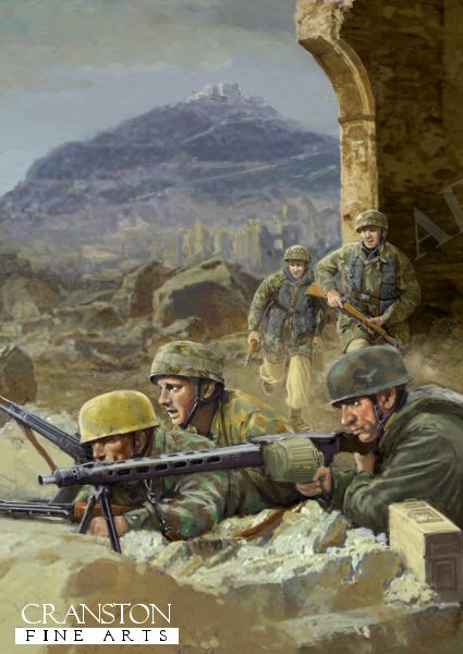 The Green Devils at Monte Cassino, Italy, February - March 1944 by David Pentland. 