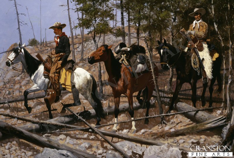 Prospecting for Cattle Range by Frederic Remington