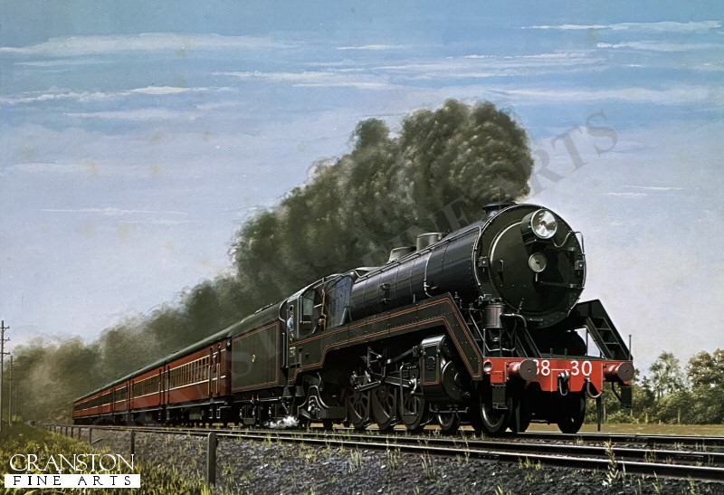 A C38 Pacific Hauling an Inter-City Express by Jack Hill 