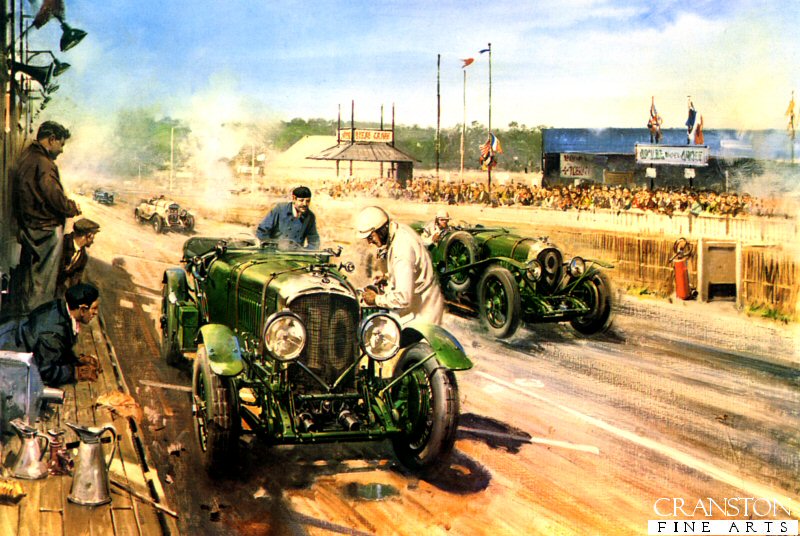 Bentley at Le Mans 1929 by Terence Cuneo.