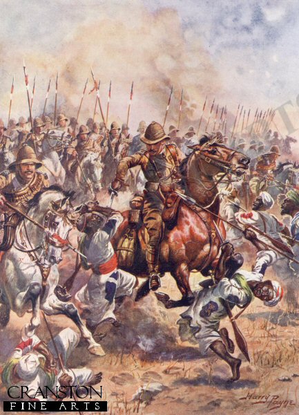 Charge of the 21st Lancers, Battle of Omdurman by Harry Payne. (PC)