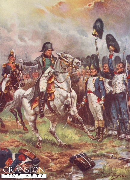 Napoleon and the Imperial Guard, Battle of Waterloo by Harry Payne. (PC)