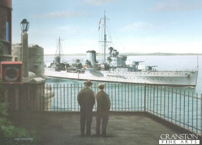 HMS Ajax by Ivan Berryman. (PC)