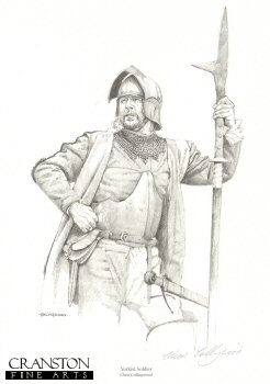 CCP0050AP. Yorkist Soldier by Chris Collingwood. <b><p>Limited edition of 25 artist proofs. <p> Image size 12 inches x 9 inches (31cm x 23cm) CCP0050AP. Yorkist Soldier by Chris Collingwood. <b><p>Limited edition of 25 artist proofs. <p> Image size 12 inches x 9 inches (31cm x 23cm)