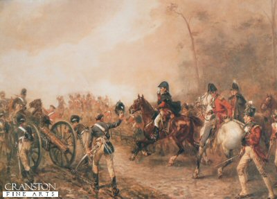 The Duke of Wellington on the Road to Quatre Bras by Robert Hillingford. (PC)