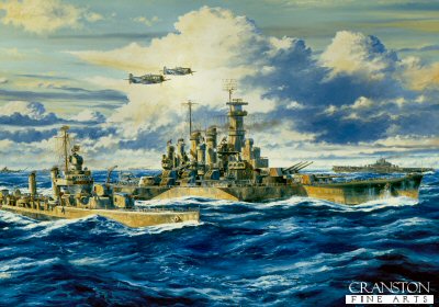 USS North Carolina ,Saipan Bound by Anthony Saunders. (PC)