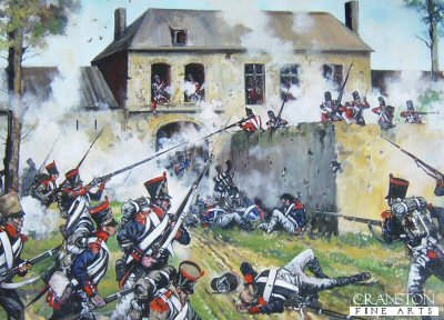 French Attack on Hougoumont Farm at the Battle of Waterloo by Jason Askew. (PC)