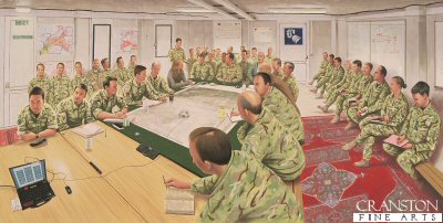 Commander Task Force Helmand Evening Update, Lashkar Gah, Afghanistan by Graeme Lothian.