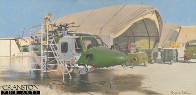 Lynx Helicopter - Camp Bastion by Graeme Lothian.