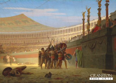 Ave Caesar! Morituri Te Salutant (Hail Caesar! We Who Are about to Die Salute You) by Jean Leon Jerome (PC)