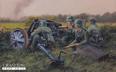 PAK Gunners, Smolensk, Russia, July 1941 by David Pentland. 
