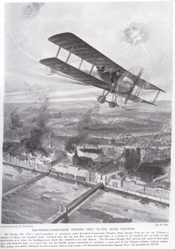 Squadron-Commander Spenser Grey Flying Over Cologne.