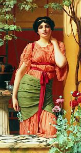 Nerissa, 1906 by John William Godward. (GS)