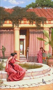 Innocent Amusement by John William Godward. (GS)