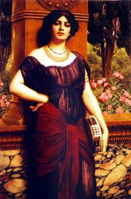The Tambourine Girl, 1909 by John William Godward. (GS)