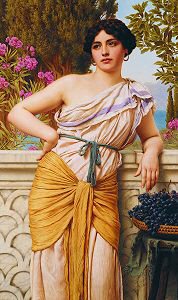 Reverie by John William Godward. (GS)