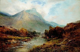 The River Tay by Alfred de Breanski. (GL)