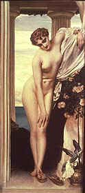 Venus Disrobing for the Bath by Lord Frederick Leighton. (GS)
