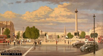 Trafalgar Square - Evening by Graeme Lothian. (GS)