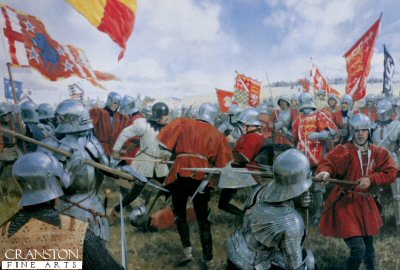 The Battle of Bosworth - the Melee - Norfolk versus Oxford by Graham Turner