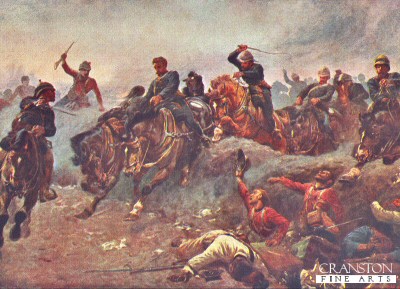 British Artillery Entering The Enemy Lines at Tel-El-Kebir by John Charlton (PC)