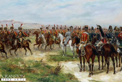 Napoleon among his Cavalry by Paul Emile Leon Perboyre
