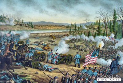 The Battle of Stones River - December 31st 1862 by Louis Kurz 