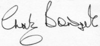 The signature of Raymond Chaz Bowyer (deceased)