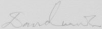 The signature of David Curwen