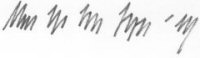 The signature of Georg-Wilhlem Schulz (deceased)