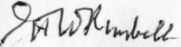 The signature of George Kimbell (deceased)