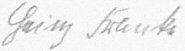 The signature of Kapitanleutnant Heinz Franke (deceased)