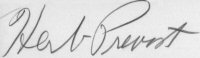 The signature of Colonel Herbert L Prevost DFC