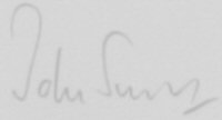 The signature of John Snell