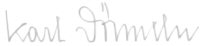 The signature of Leutnant Karl Dorschen
