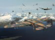   On 12th November 1944, the mighty Tirpitz was finally destroyed by a combined force of Lancasters from No 9  and No 617 Squadrons. LM220, an aircraft of 9 Sqn is shown here making its run toward the target at approximately 09.40 hours on that fateful day. 