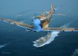  Flt Lt Alex Thom in his Spitfire MkVc LK-P of 87 Squadron escorting a convoy with his wingman. 