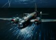  Wellington Mk.III X3671 of 156 Sqn piloted by P/O Fox is depicted laying mines in the Estuary of the Loire on the night of 16th April 1942 in the Bay of Biscay.  Just three days later, P/O Fox failed to return from a similar 'Gardening' sortie whilst flying Wellington X3485. 
