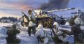  After single-handedly destroying a German Mark V Panther tank that had pinned down his unit, First Lieutenant James Maggie Megellas leads his platoon from the 3rd Battalion, 504th Parachute Infantry Regiment, 82nd Airborne towards the Belgian town o......