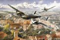 Flying Officer Percy Burton of No.249 Squadron in hot pursuit of Hauptmann Horst Liensberger, Stab V/LG1, Hailsham, Friday September 27th 1940. Wounded and running low on ammunition, Burton rammed the Messerschmitt Bf110-C2, causing both aircraft to ......